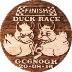 Finish duck race
