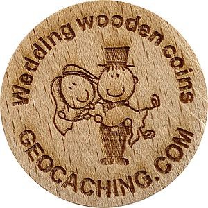 Wedding wooden coins