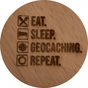 EAT. SLEEP. GEOCACHING. REPEAT.