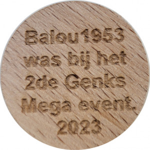 Balou1953 was bij het 2de Genk Geocache Event.