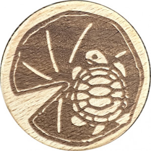 French Wooden token