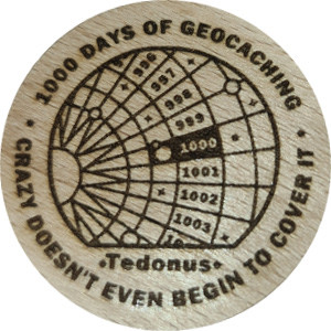 1000 DAYS OF GEOCACHING